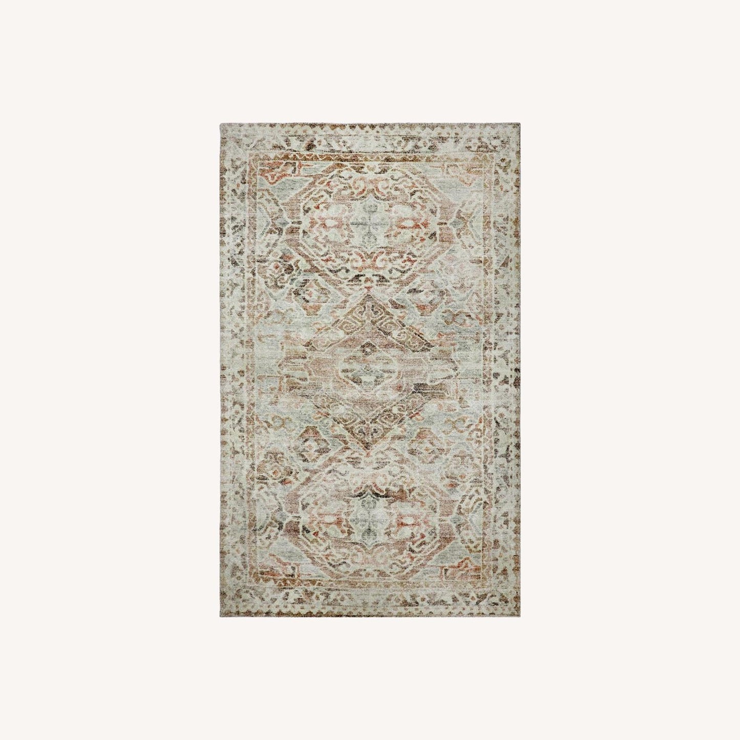Pottery Barn MP Jade Printed Rug, 5X8, Warm Multi