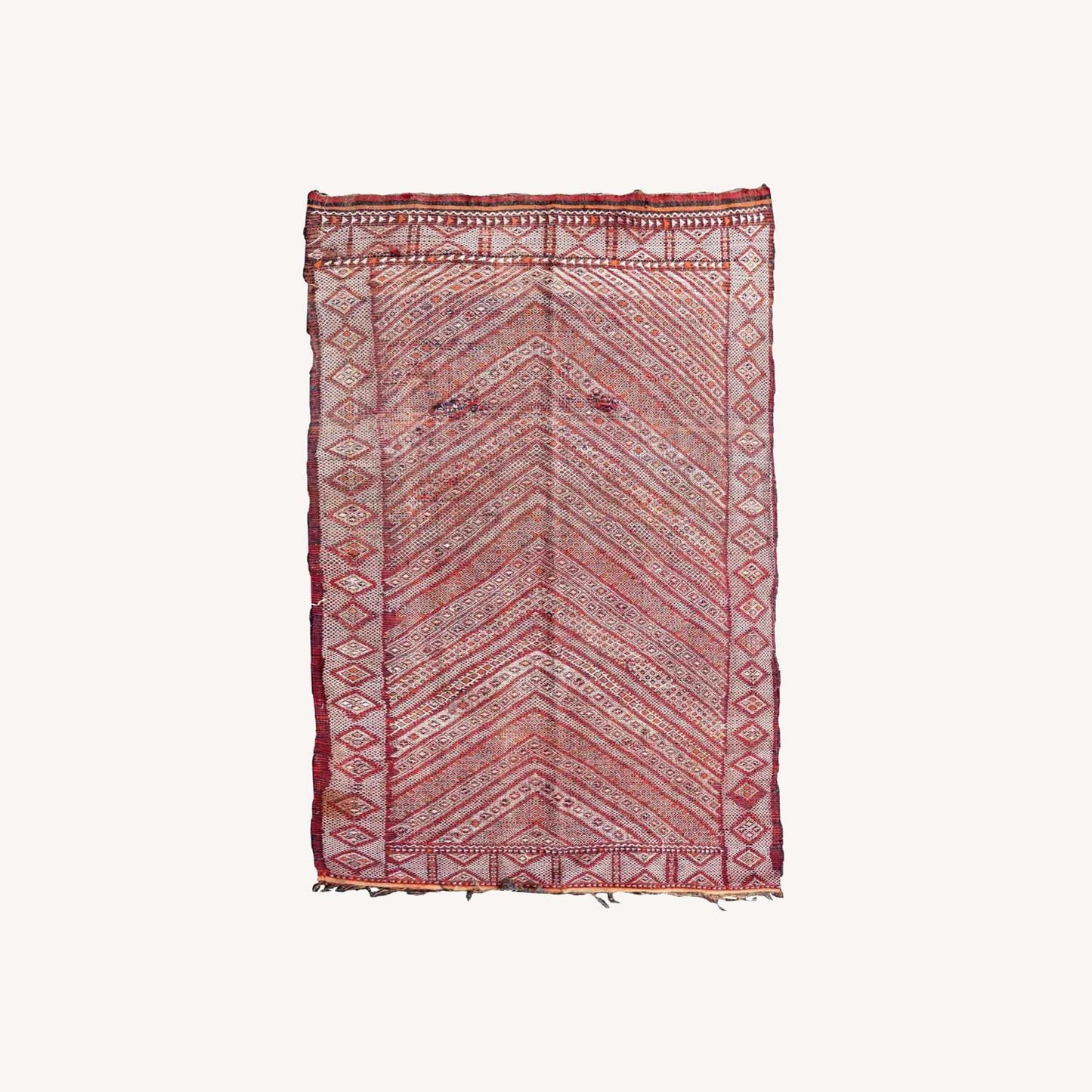 Handmade Antique Moroccan Berber Kilim