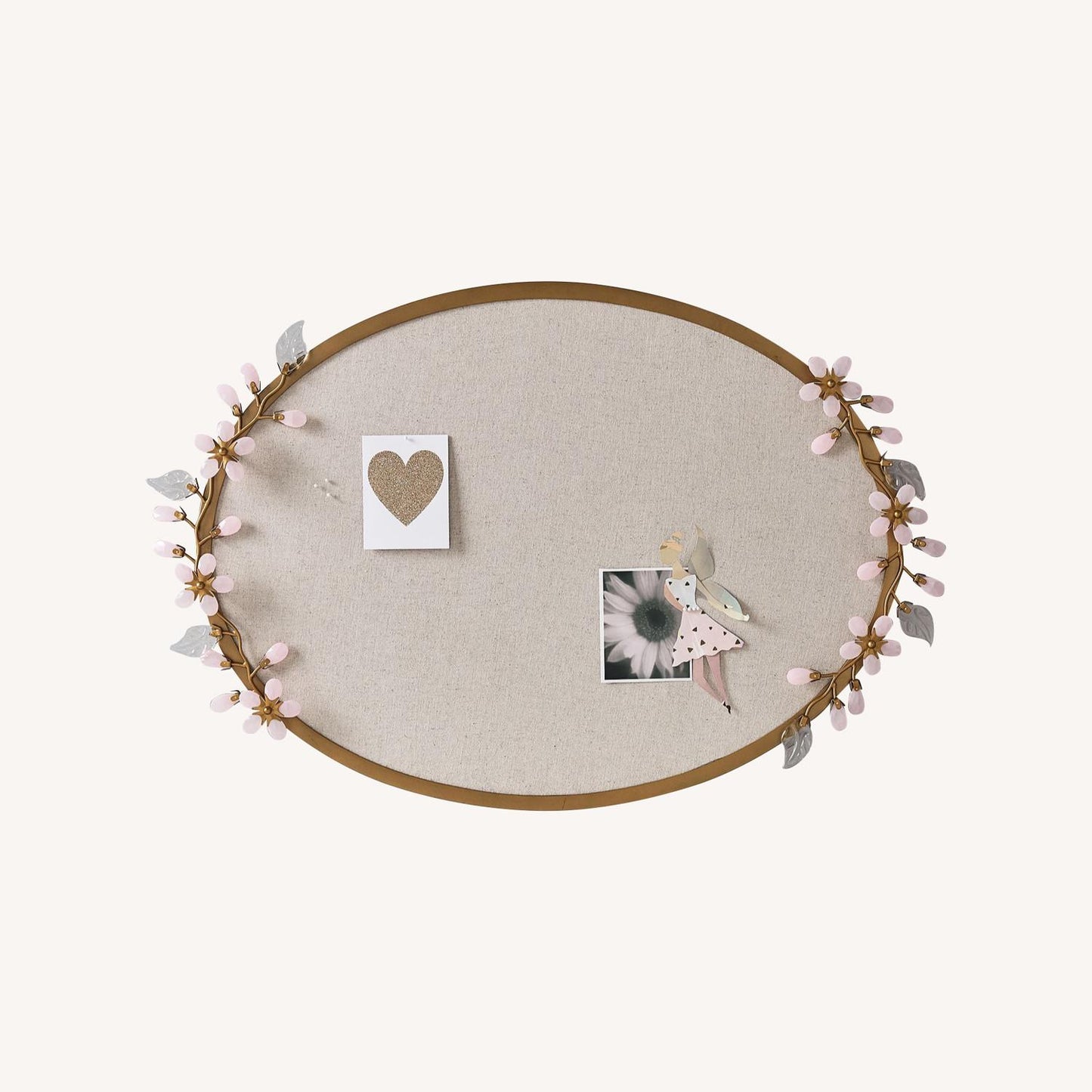 Pottery Barn Grace Pink Flower Pinboard
