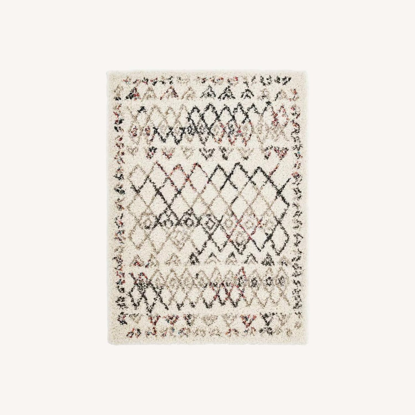 Other Beige Brown 8x10 Accent Shag Rug