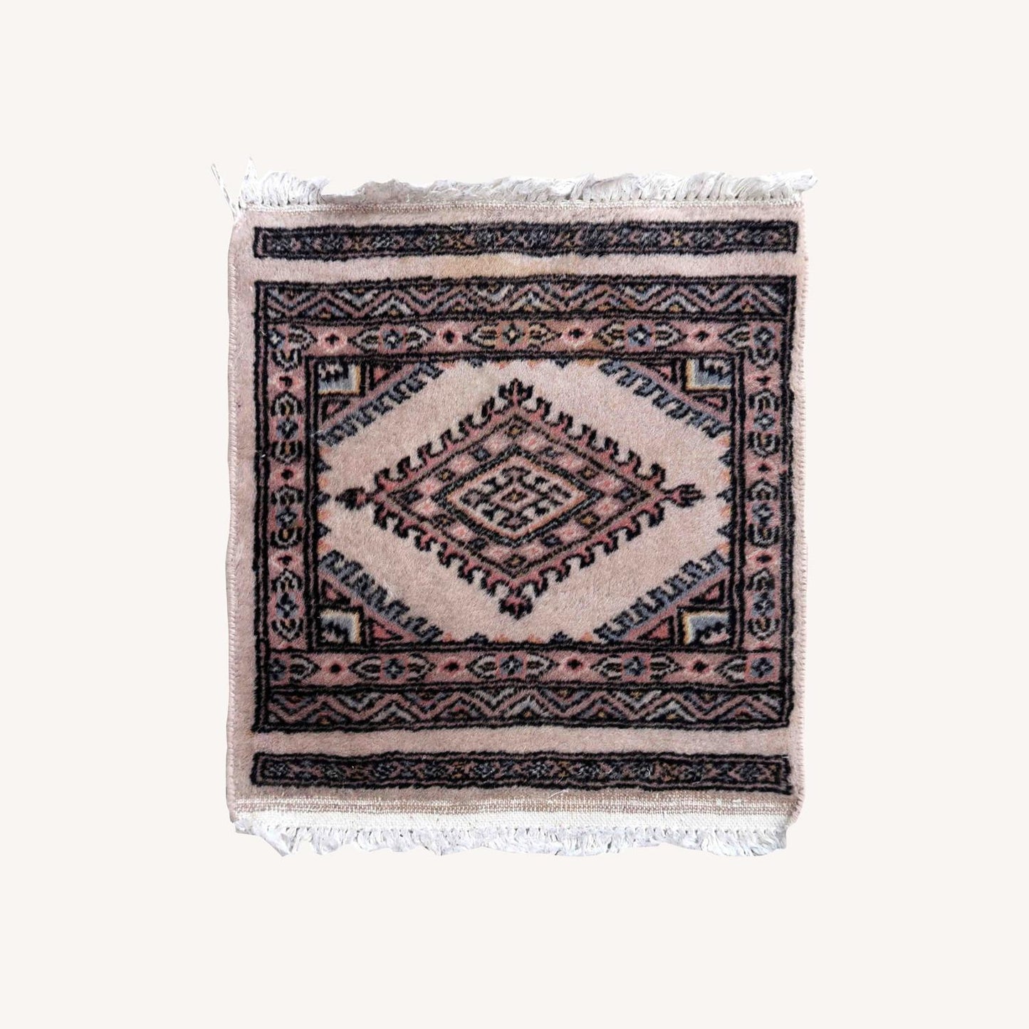 Handmade Vintage Uzbek Bukhara Mat