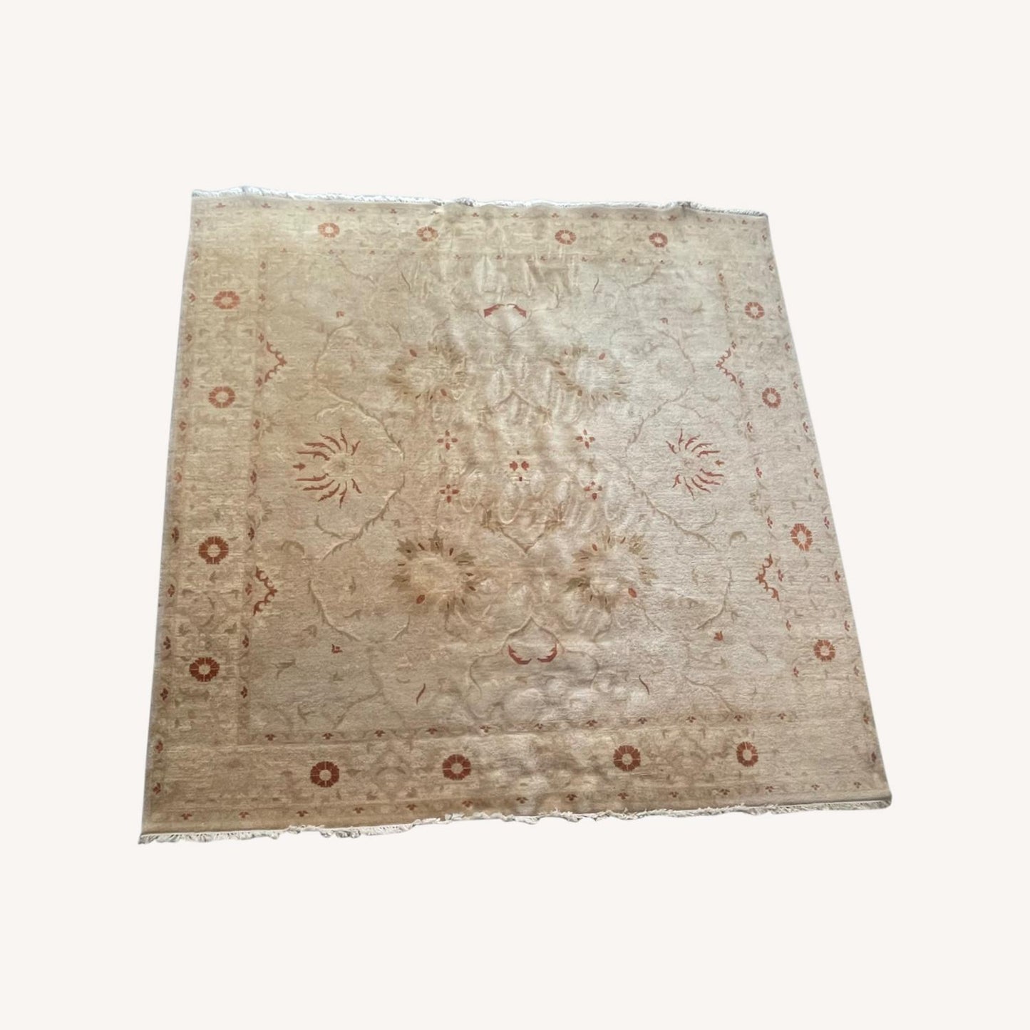 Unique Wool Blend Handmade Rug