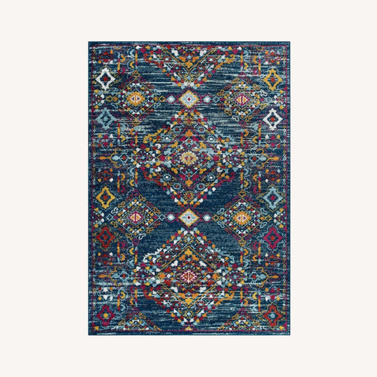 Other 5x8 Area Rug In Floral Lattice W/ Diamond Pattern