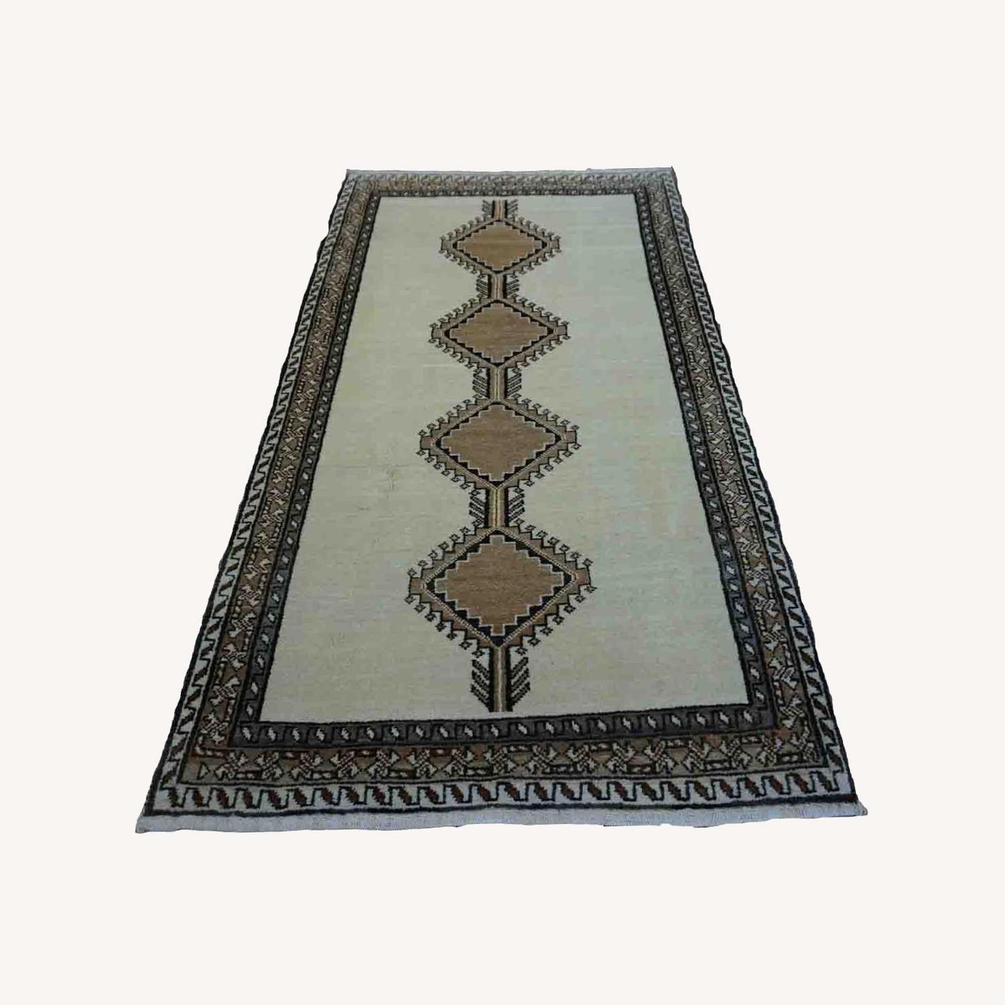 Handmade Vintage Persian GabbehRug