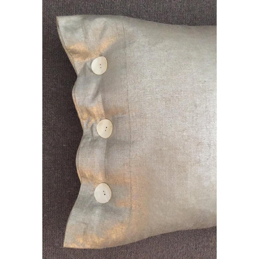 Other Modern Luxe Metallic Linen Pillow