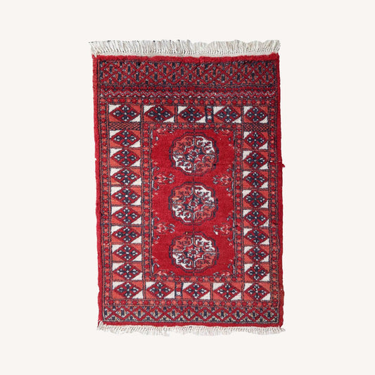  Handmade Vintage Afghan Ersari Rug