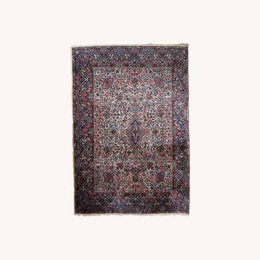  Handmade Antique Persian Kerman Rug