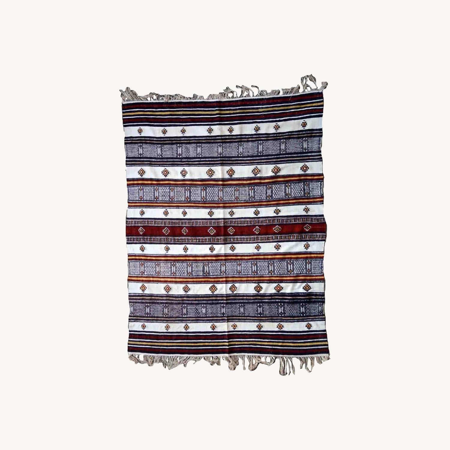  Handmade Vintage Moroccan Berber Kilim
