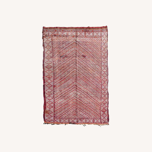  Handmade Antique Moroccan Berber Kilim
