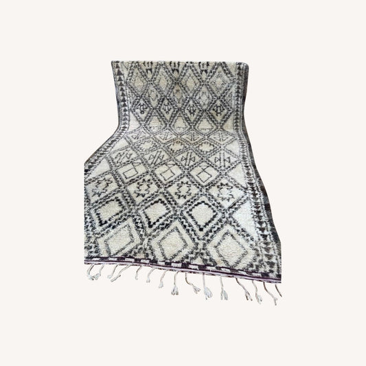 Vintage Moroccan Beni Ourain Rug