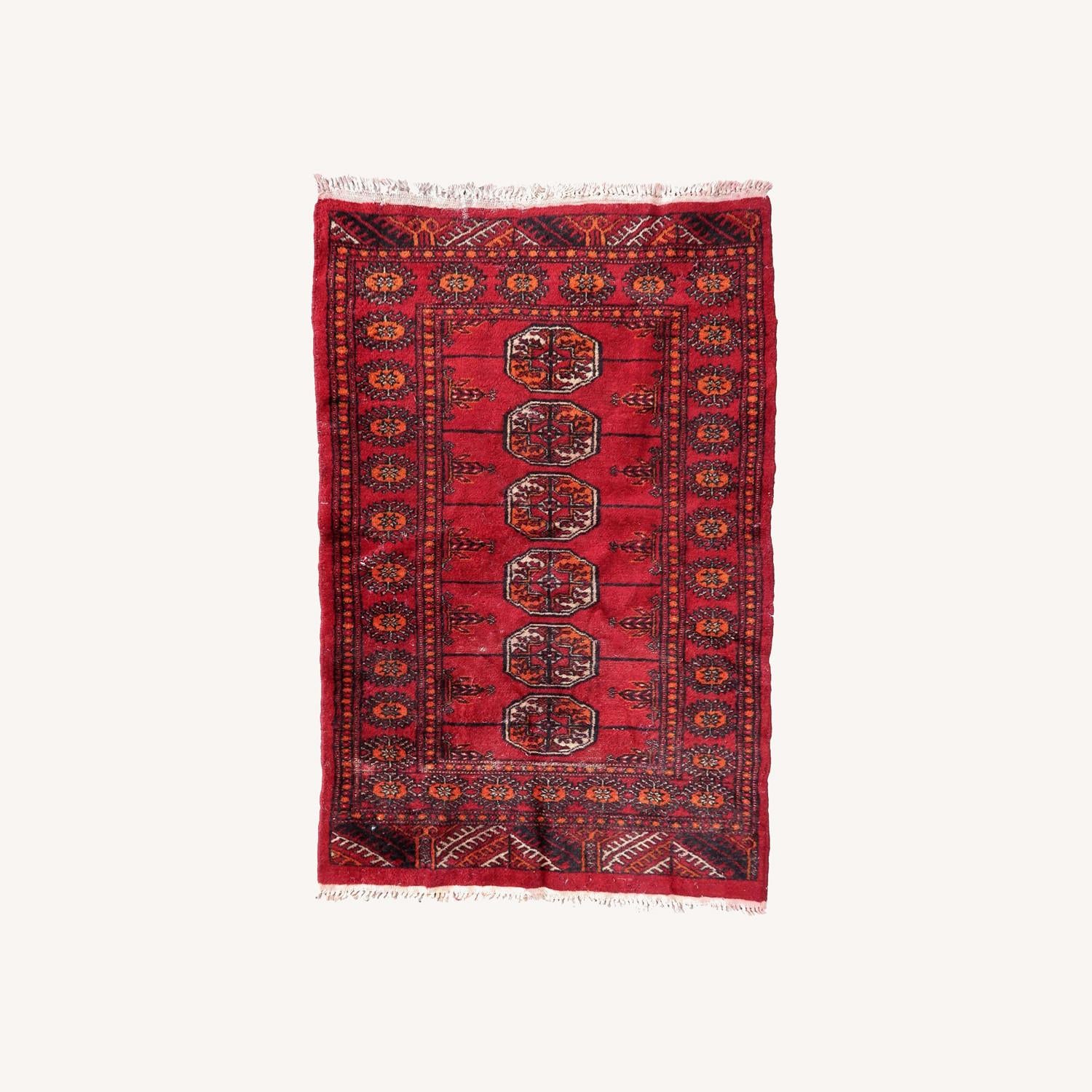  Handmade Vintage Pakistani Lahore Rug