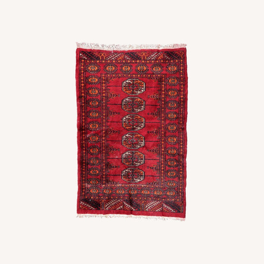  Handmade Vintage Pakistani Lahore Rug