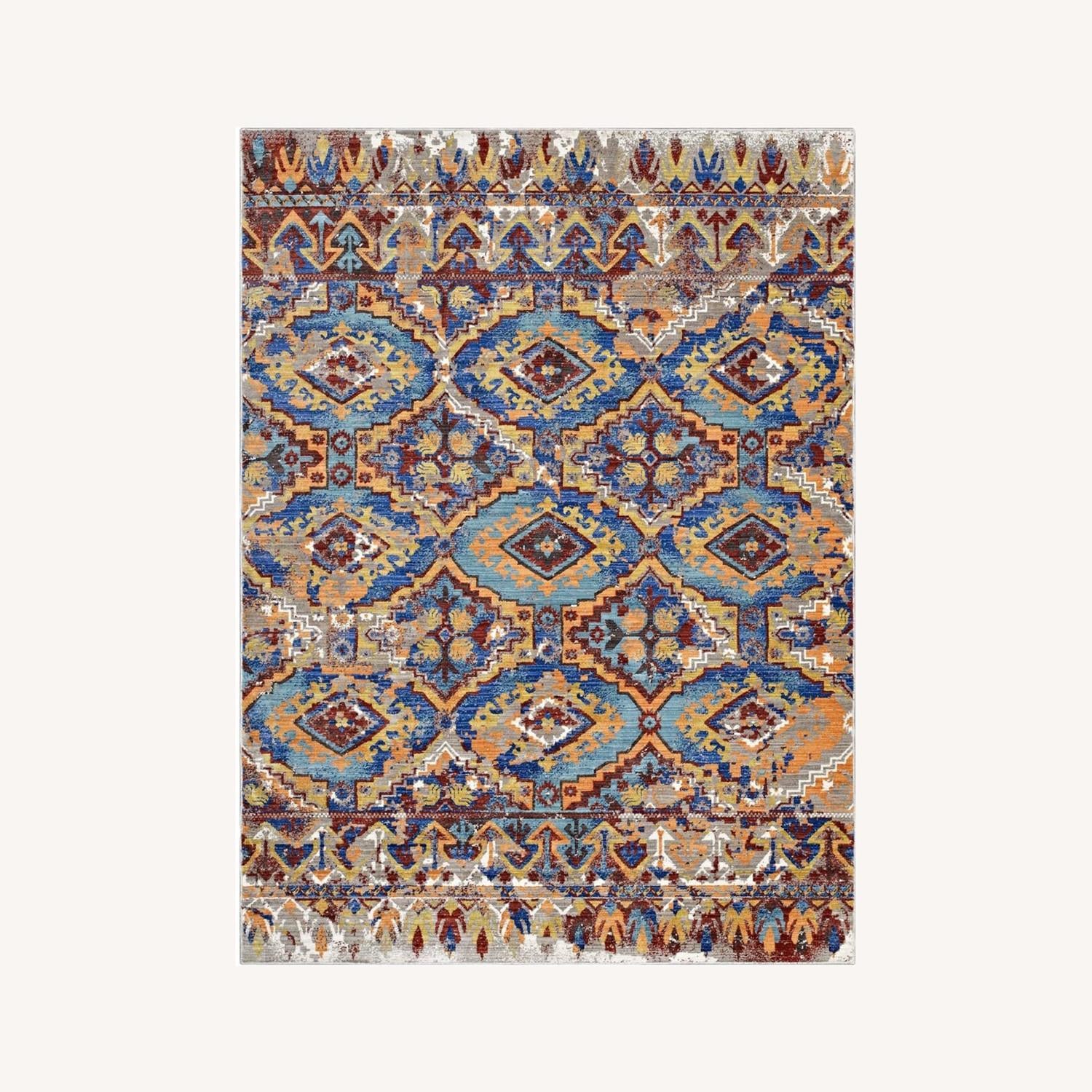 Other 5x8 Area Rug In Multicolored Southwestern Aztec