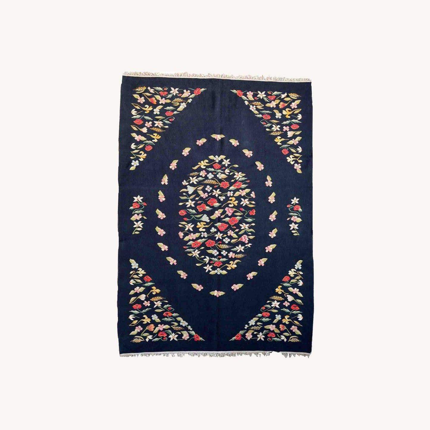  Handmade Vintage Romanian Bessarabian Kilim