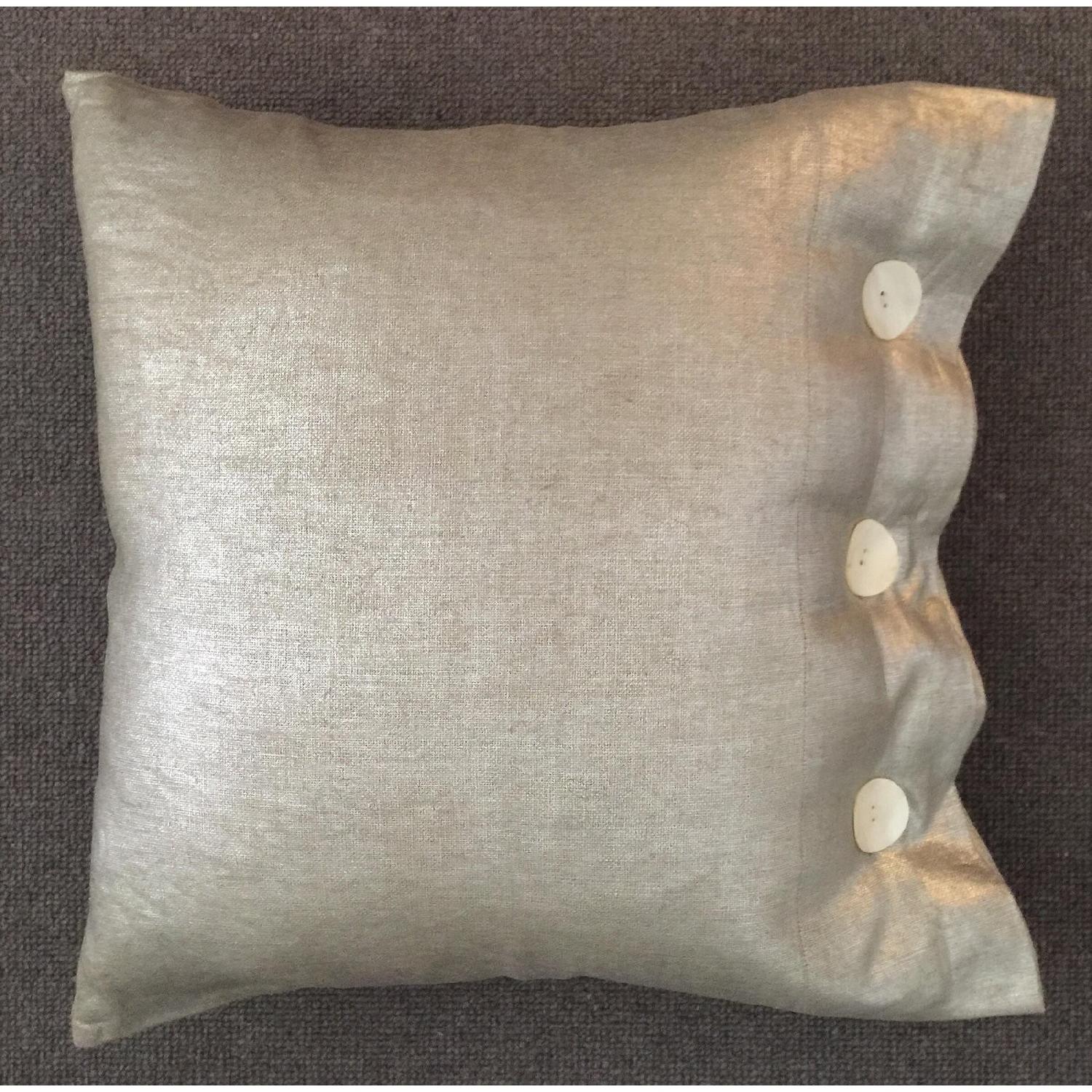 Other Modern Luxe Metallic Linen Pillow