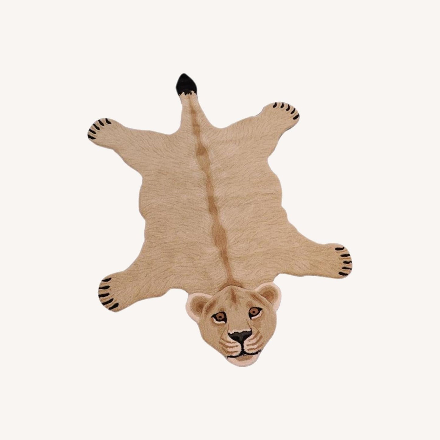  Boho Chic Lioness Animal Area Rug - 4'0'' X 6'0''