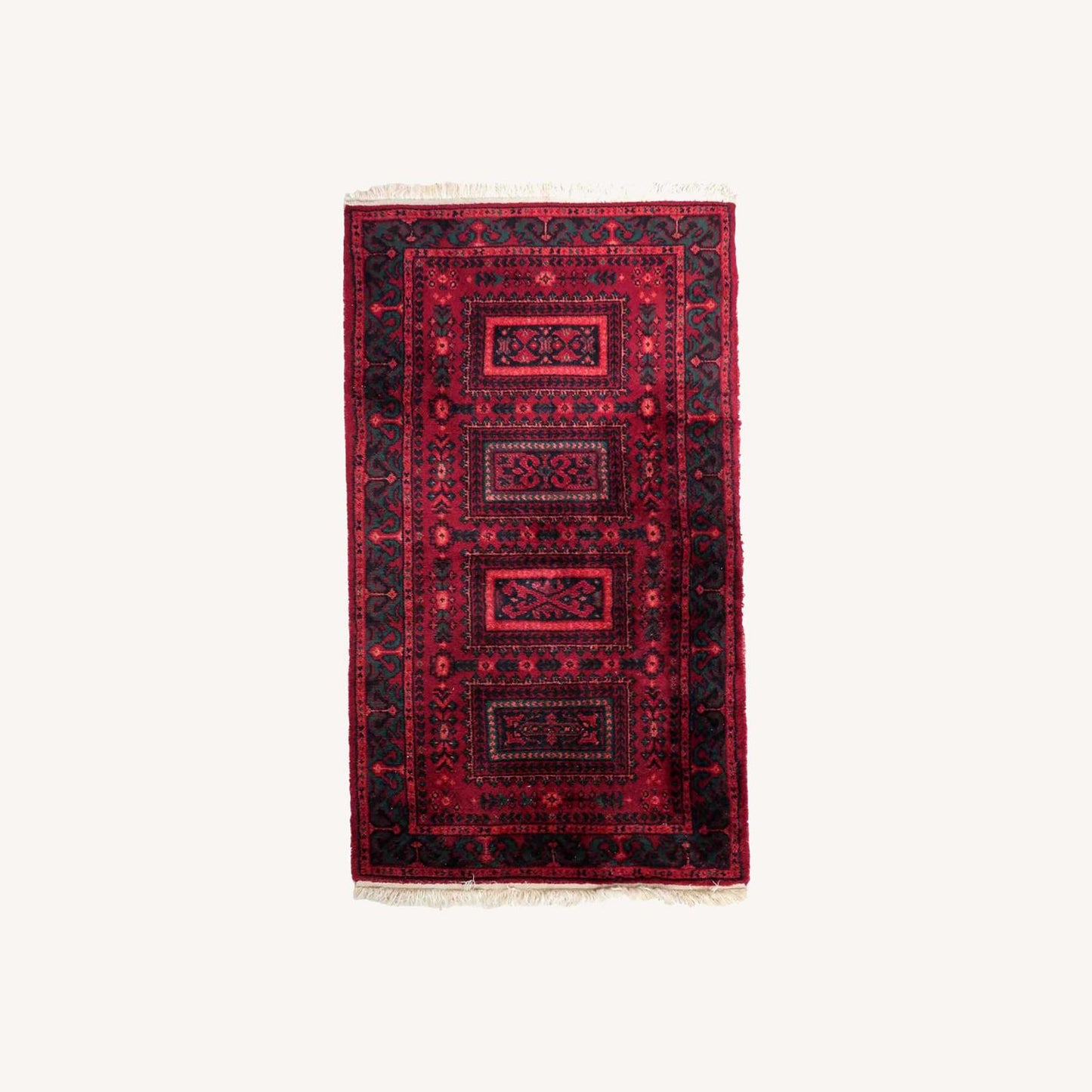  Vintage German Baluch Style Rug