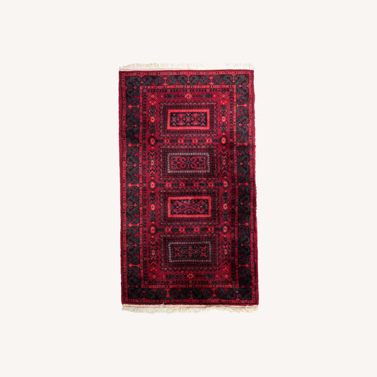  Vintage German Baluch Style Rug
