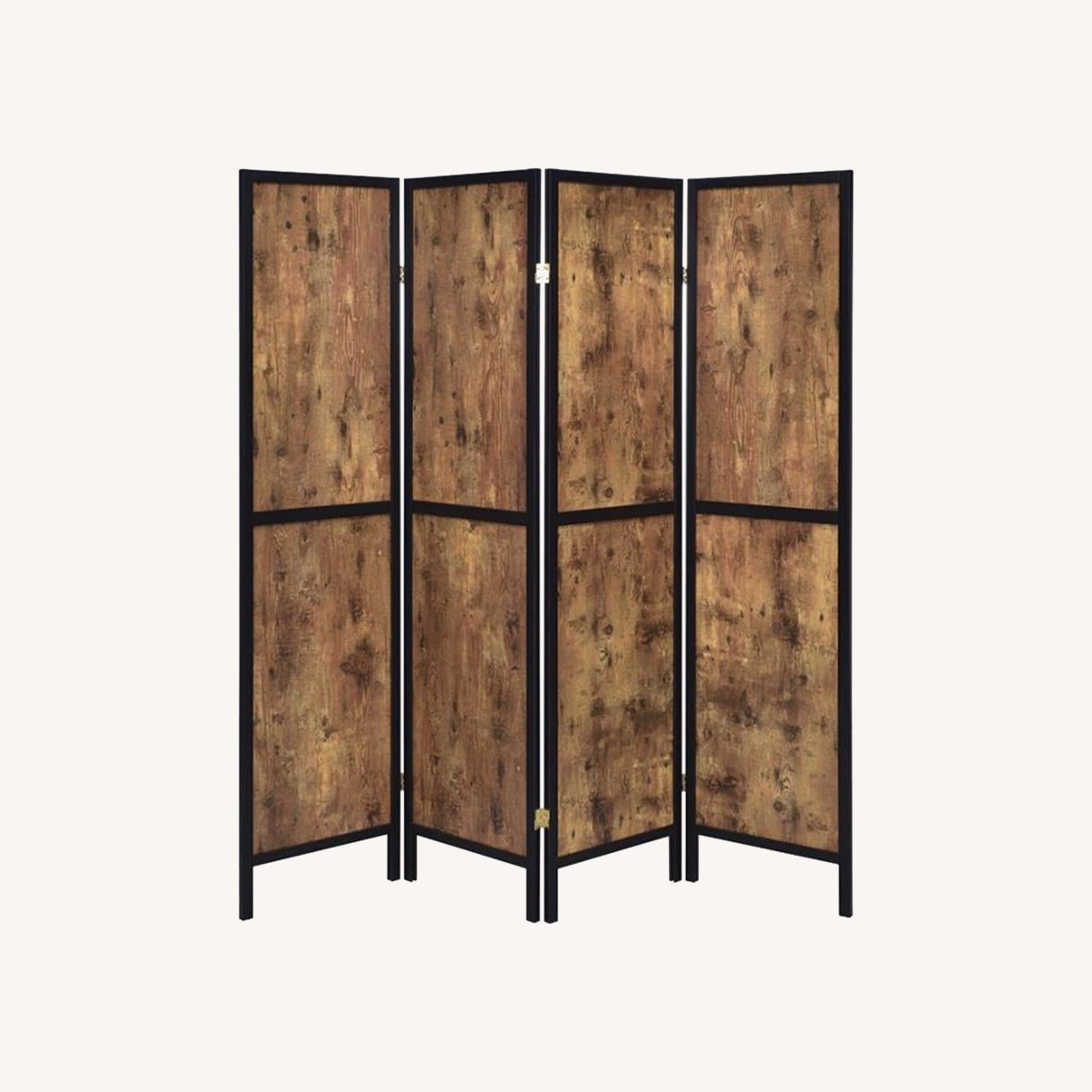 Other Four-Panel Folding Screen In Antique Nutmeg