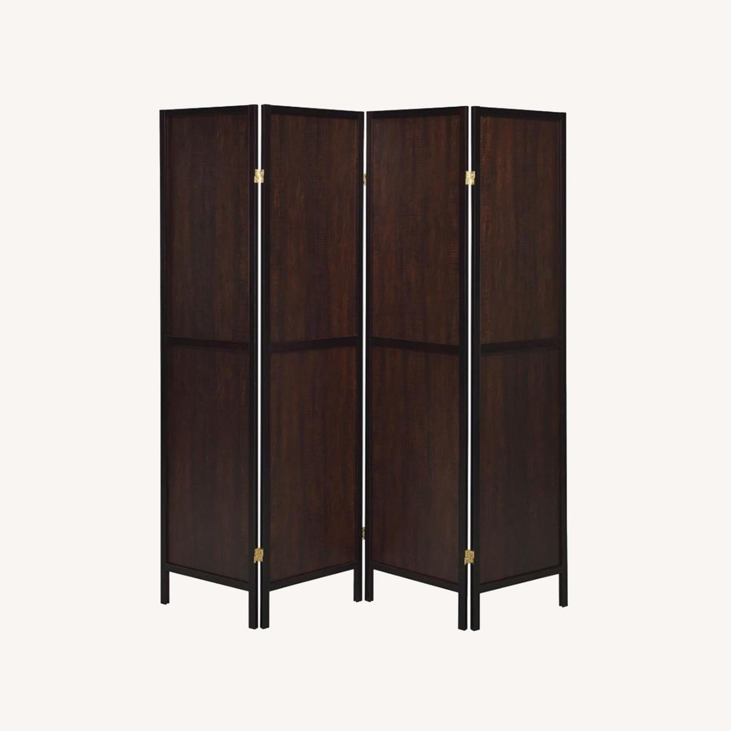 Other 4-Panel Screen In Tobacco & Cappuccino Finish