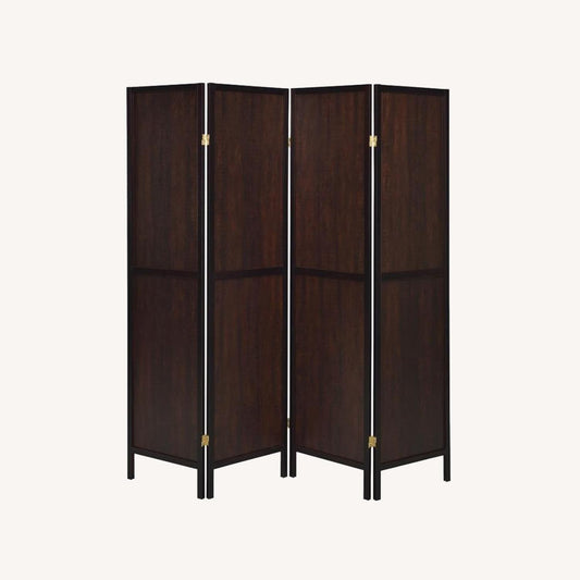 Other 4-Panel Screen In Tobacco & Cappuccino Finish
