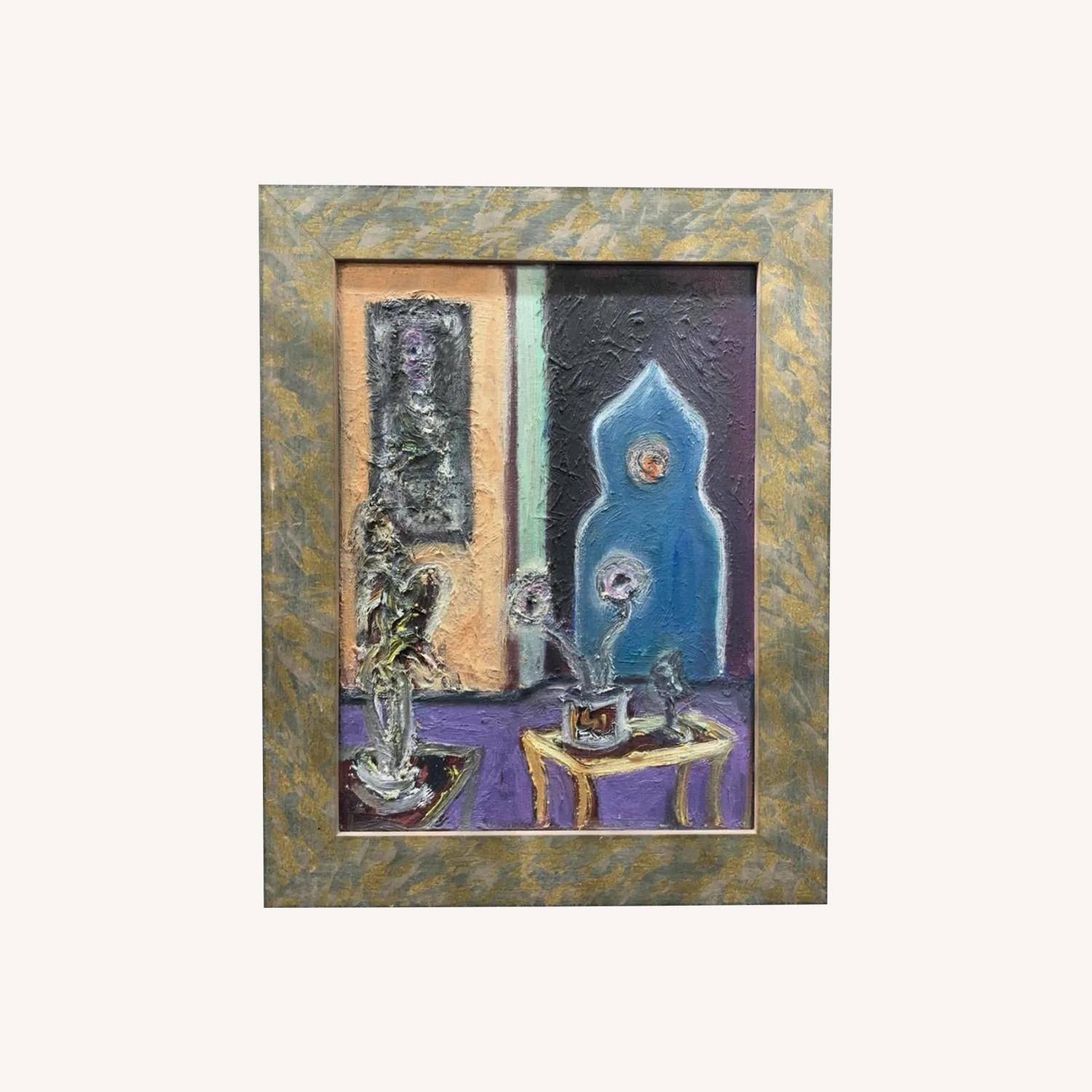 Other Vibrant Abstract Still Life Oil On Canvas