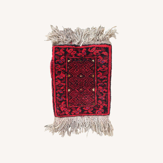  Handmade Vintage Afghan Ersari Mat