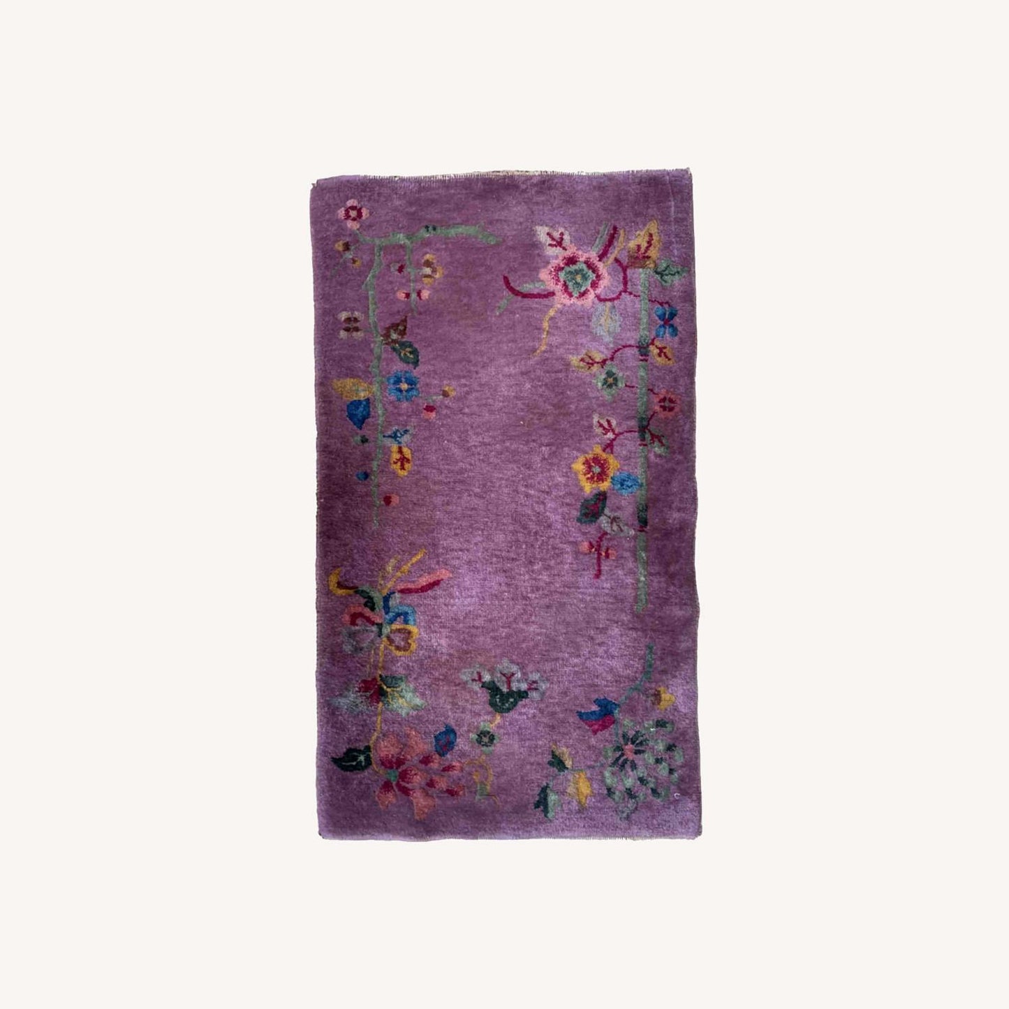  Handmade Antique Art Deco Chinese Rug