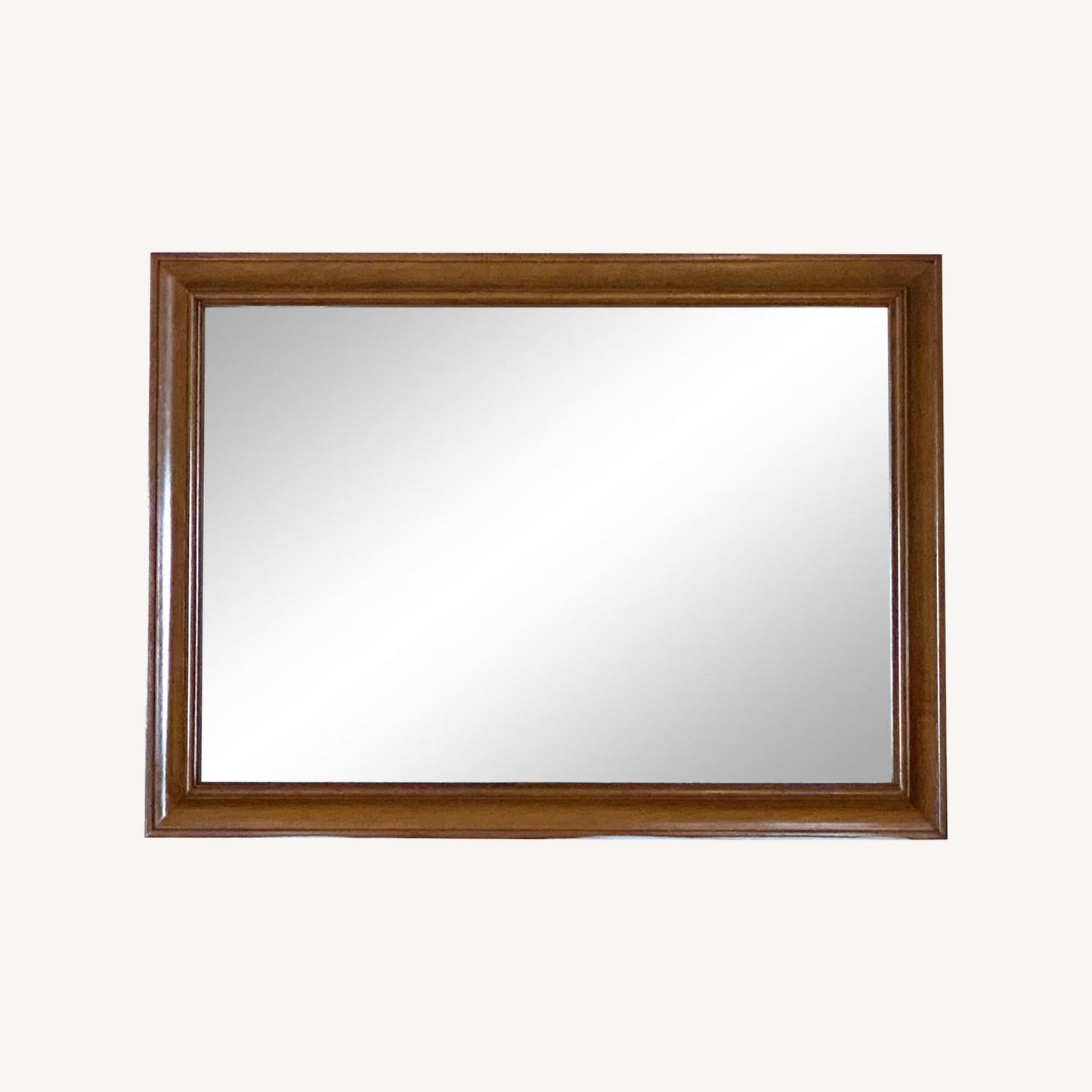  1950s Mid-Century Solid Maple Willett Wall Mirror