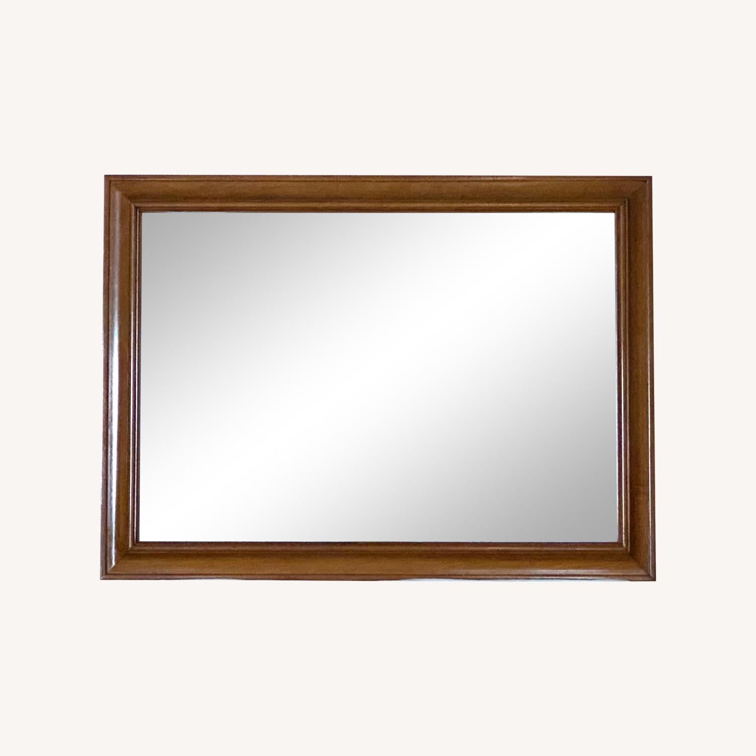  1950s Mid-Century Solid Maple Willett Wall Mirror