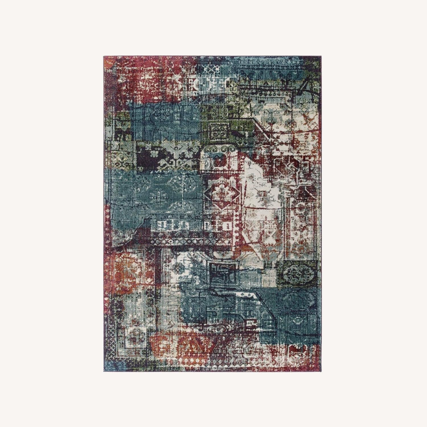 Other Area Rug In Multicolored Detailed Mosaic Design