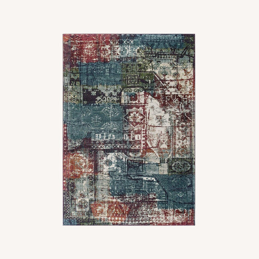 Other Area Rug In Multicolored Detailed Mosaic Design