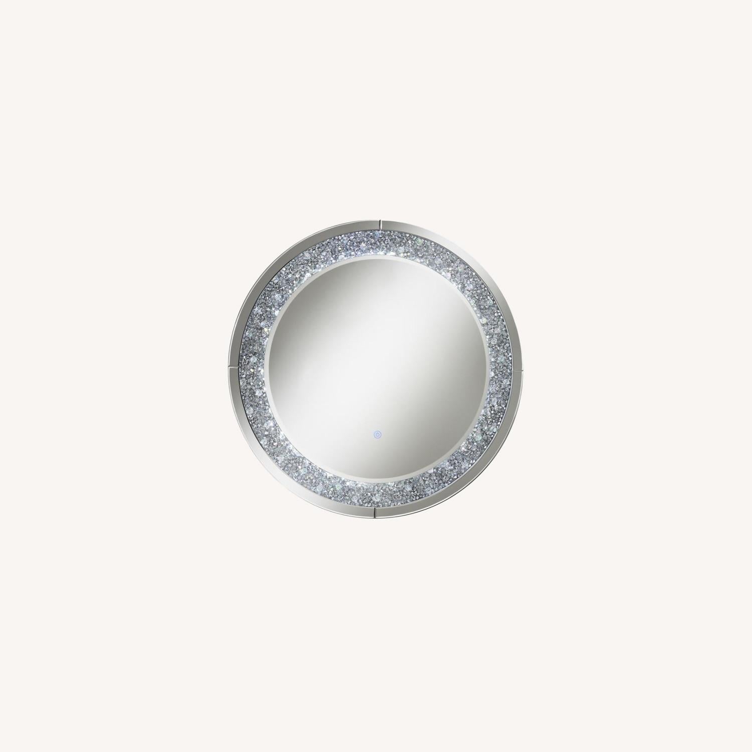 Other Wall Mirror In Silver Finish W/ LED Switch