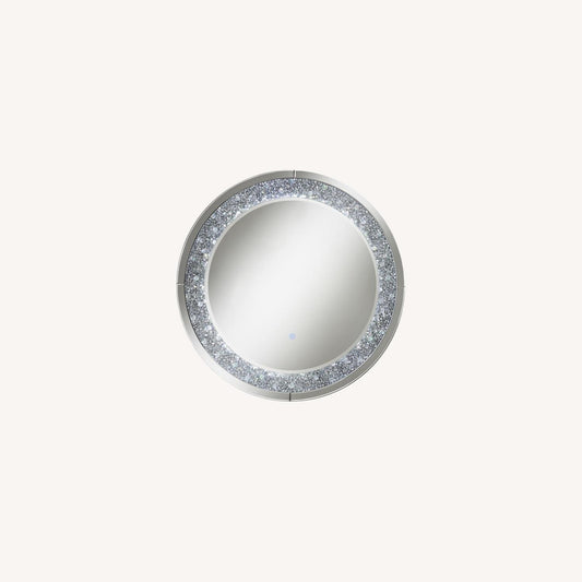 Other Wall Mirror In Silver Finish W/ LED Switch