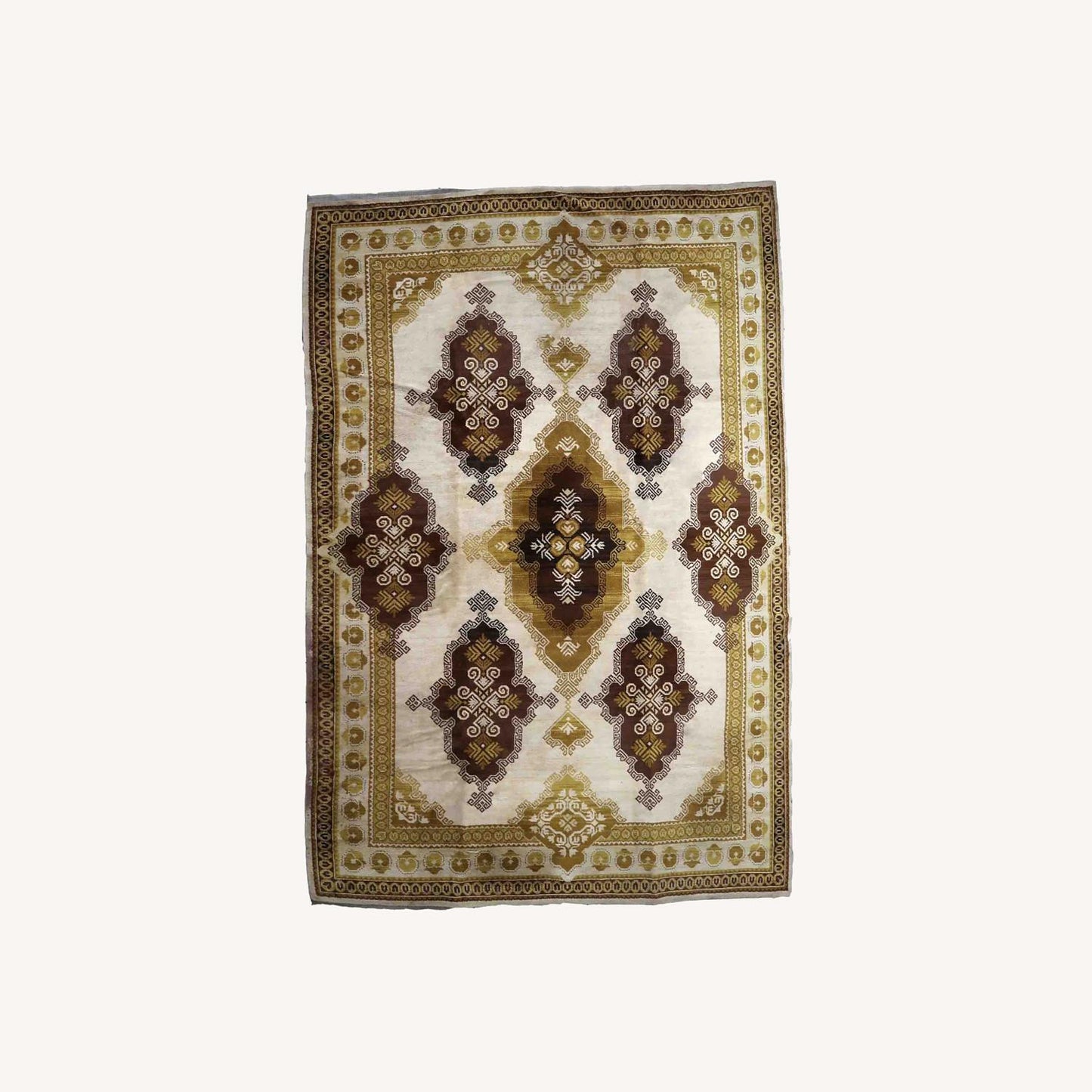  Vintage French Savonnerie Rug
