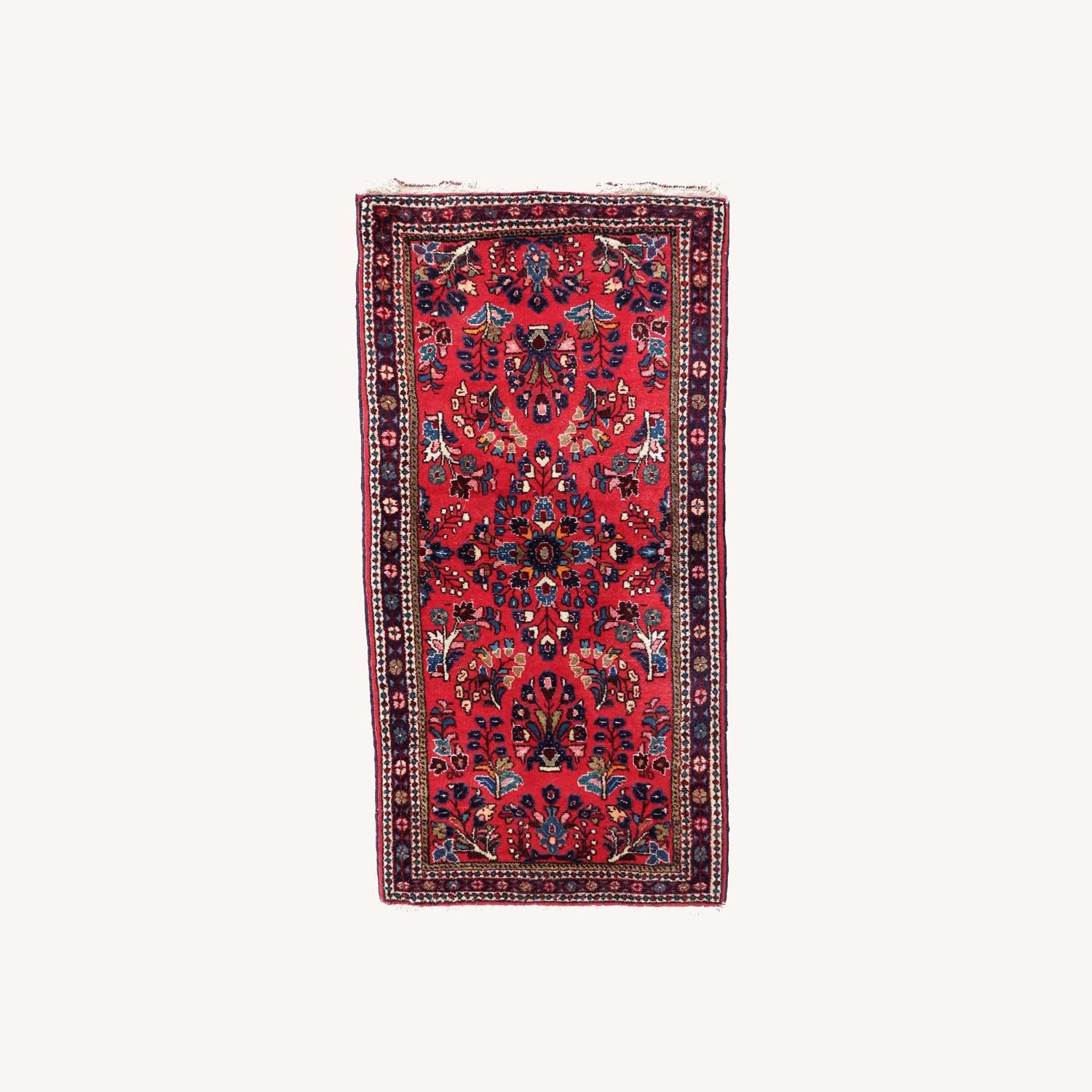  Handmade Vintage Persian Sarouk Rug