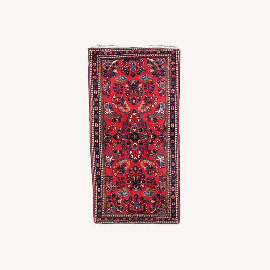  Handmade Vintage Persian Sarouk Rug