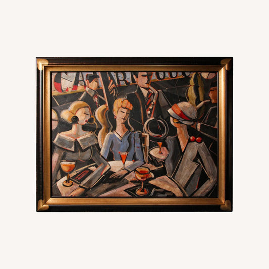  Francois Chabrier Deux Femmes Au Cafe Oil Painting