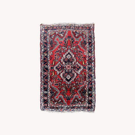  Handmade Vintage Persian Hamadan Mat