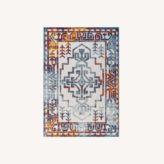 Other 8x10 Area Rug In Multicolored Aztec Design Finish