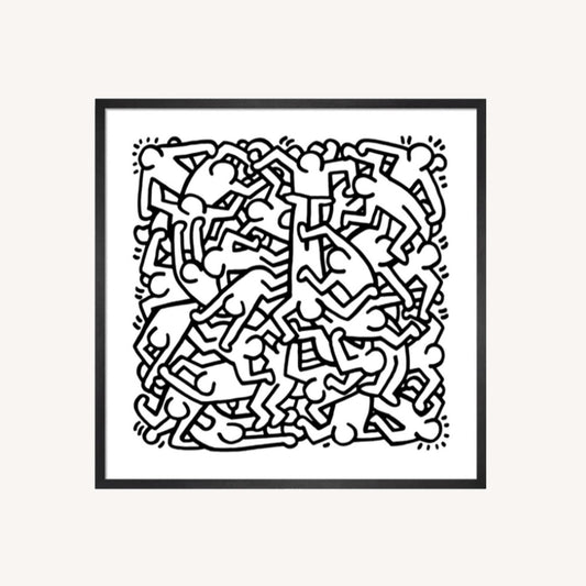 MoMA Keith Haring Party Of Life Framed Print