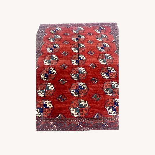  Fine Vintage Handcrafted Persian Bokhara Rug