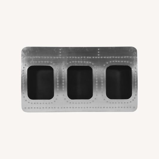  Seventh Sta Retail Aluminum Airway 3 Window Wall Bar Shelves