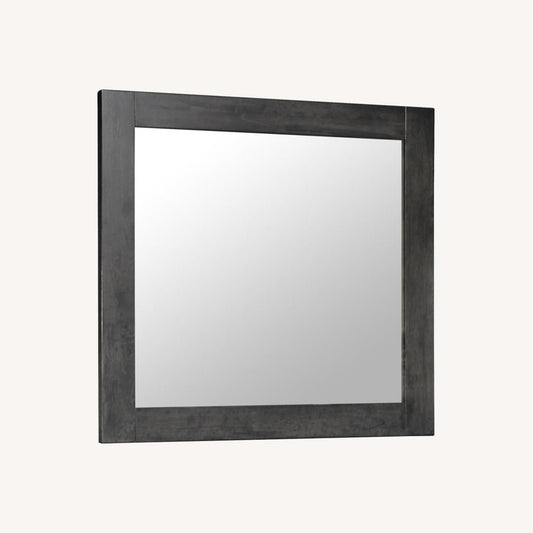 Other Modern Mirror In Dark Grey Wood Frame Finish