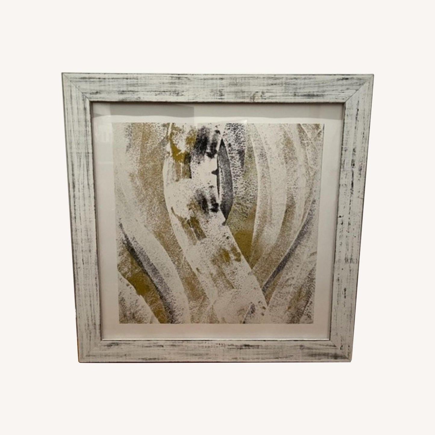 Other Large White Wood Framed Art