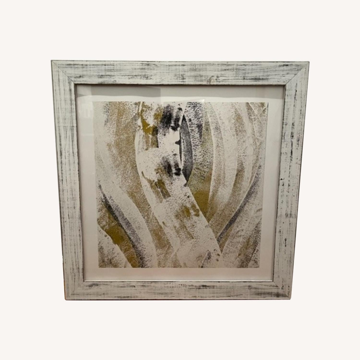 Other Large White Wood Framed Art