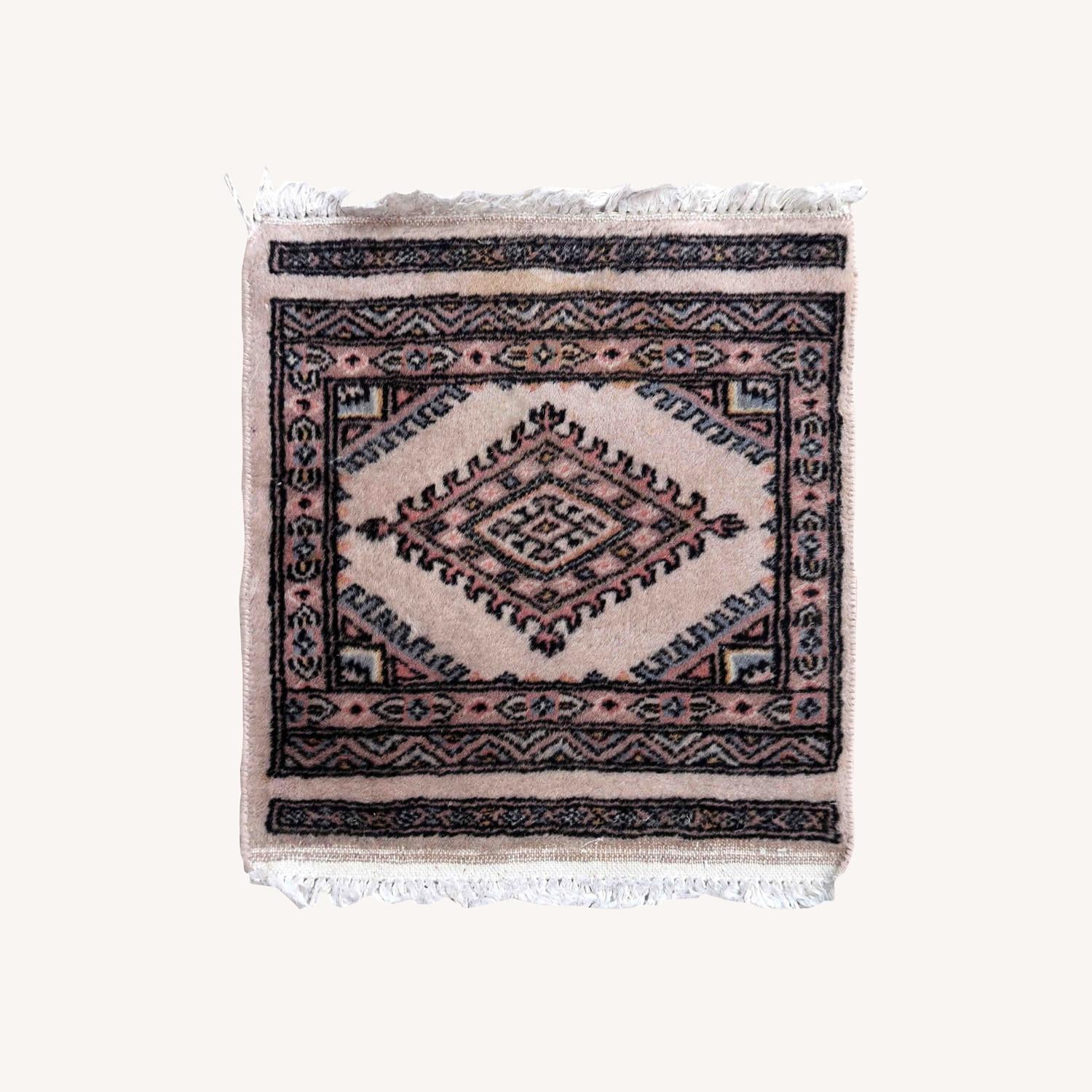  Handmade Vintage Uzbek Bukhara Mat