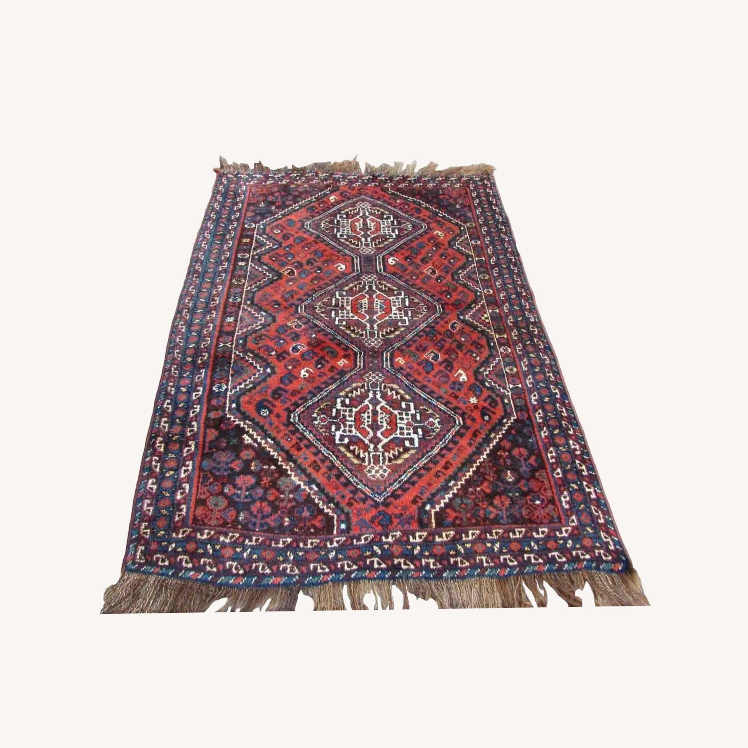  Handmade Antique Persian Shiraz Rug