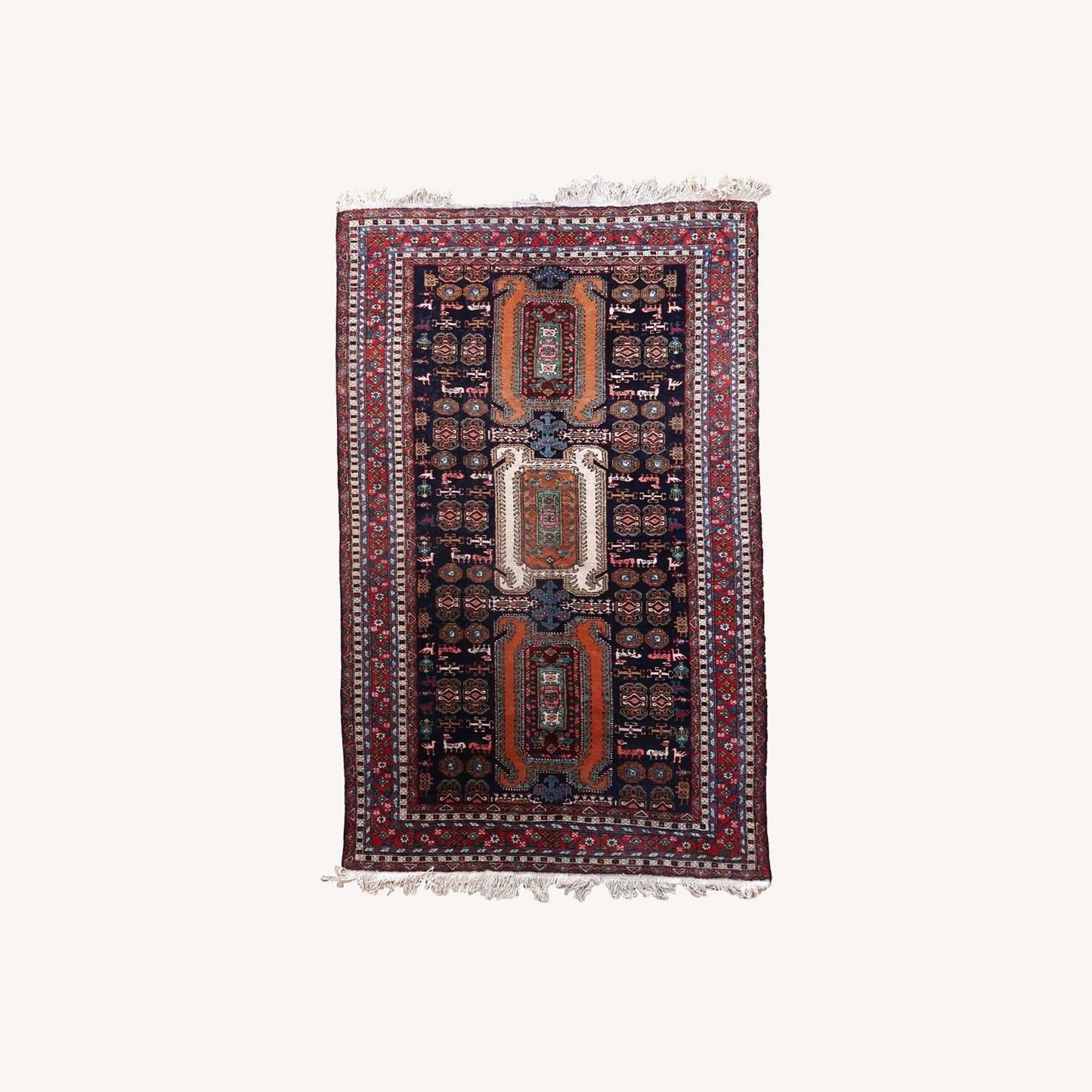  Handmade Vintage Armenian Erevan Rug