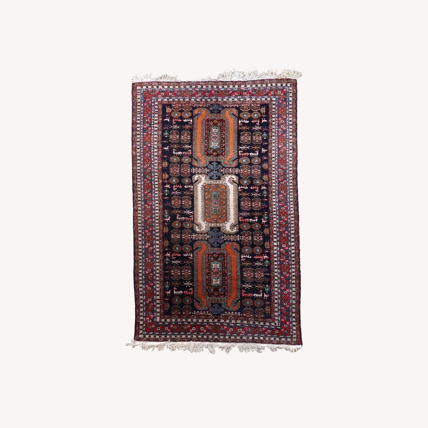  Handmade Vintage Armenian Erevan Rug